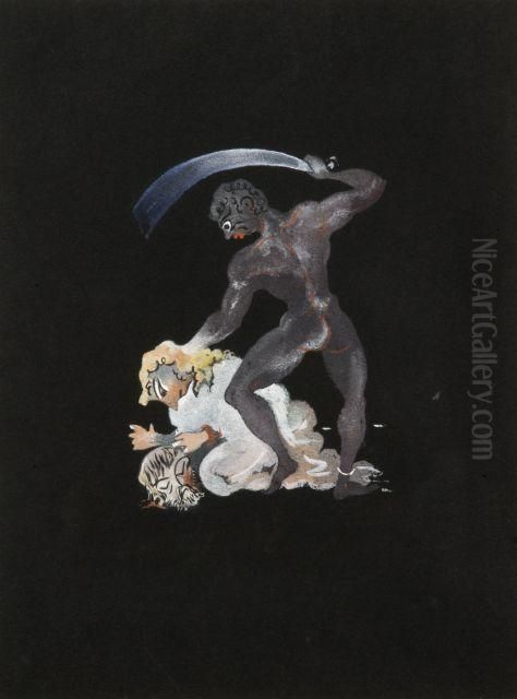 Illustrations Pour Le Livre 'salome' Par Oscar Wilde Oil Painting by Andre Derain