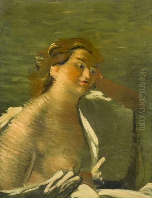 Portrait De Femme Oil Painting by Andre Derain