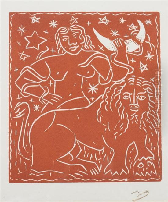 Zodiac Oil Painting by Andre Derain