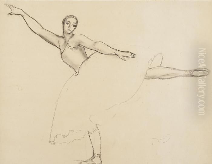 Ballerine Oil Painting by Andre Derain