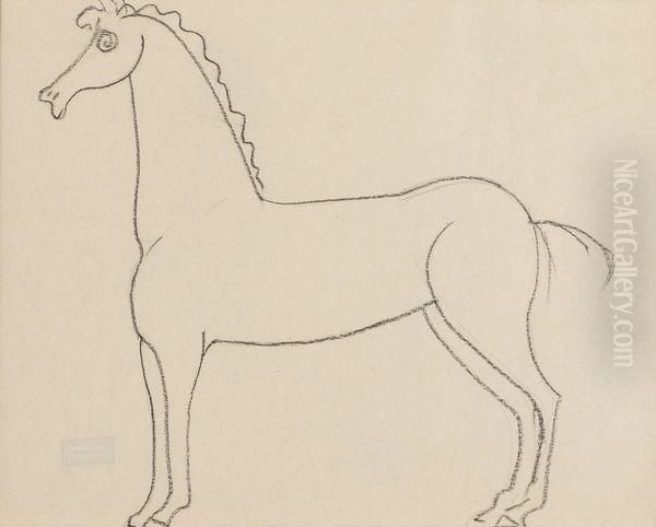 Cheval Oil Painting by Andre Derain