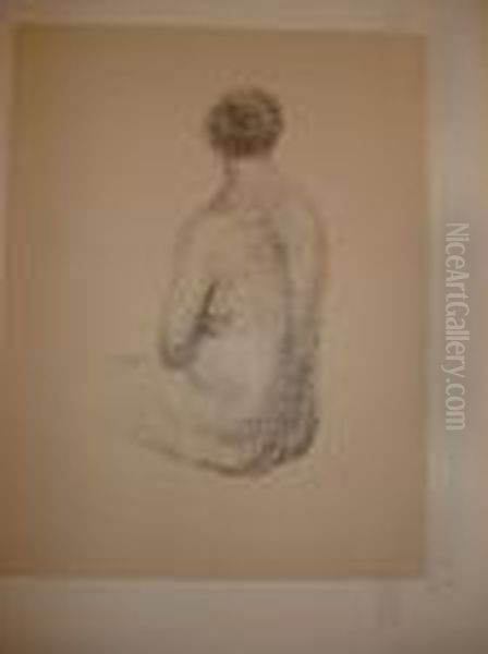 Nu De Dos Coupe Aux Cuisses Oil Painting by Andre Derain