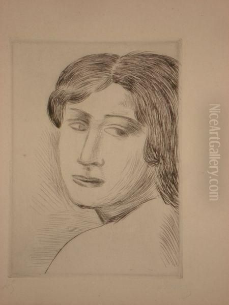 Tete De Femme Oil Painting by Andre Derain