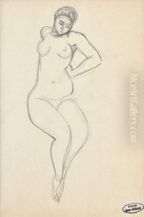 Studia Zenskeho Aktu Oil Painting by Andre Derain