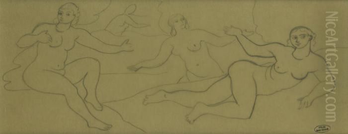 Baignade Oil Painting by Andre Derain