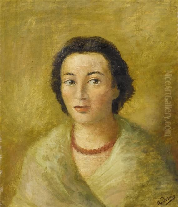 Portrait Of A Lady Oil Painting by Andre Derain