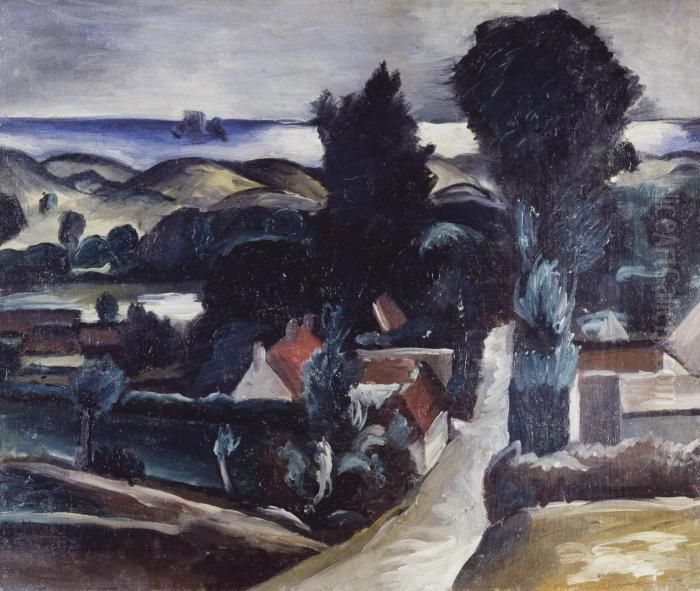 Paysage De Camiers (pas-de-calais) Oil Painting by Andre Derain