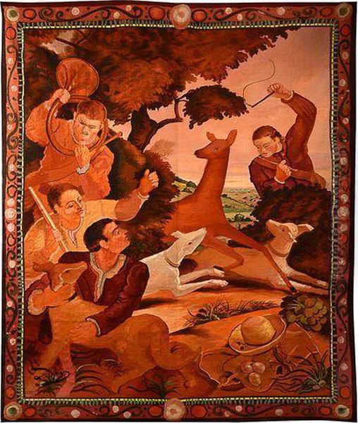 Scene De Chasse Oil Painting by Andre Derain