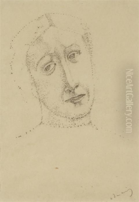 Tete De Femme Oil Painting by Andre Derain