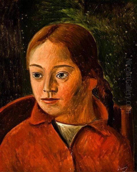 Tete De Jeune Femme Oil Painting by Andre Derain