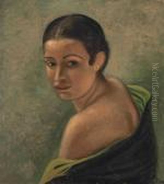 Tete De Femme Oil Painting by Andre Derain