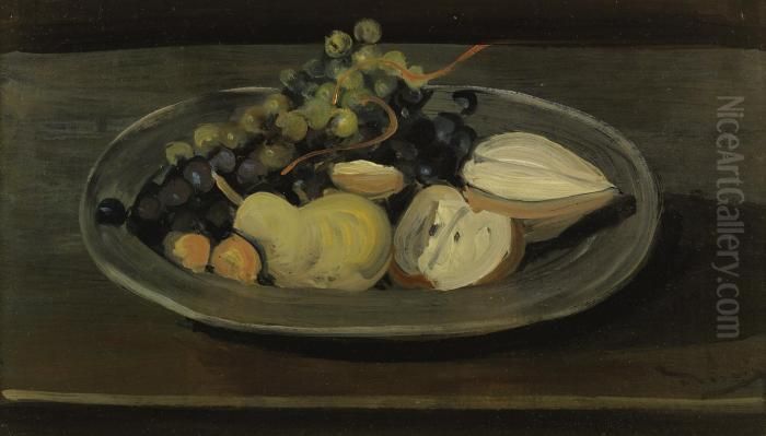 Nature Morte Aux Fruits Oil Painting by Andre Derain