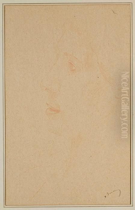 Portrait De Femme De Profil Oil Painting by Andre Derain