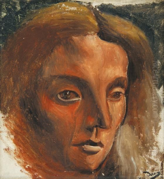 Tete De Femme Oil Painting by Andre Derain