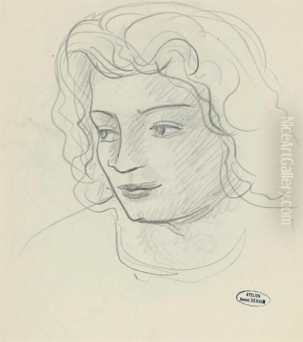 Tete De Femme Oil Painting by Andre Derain