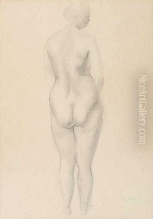 Stehenderweiblicher Ruckenakt Oil Painting by Andre Derain