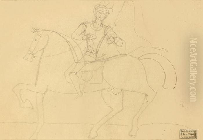 Cavalier Oil Painting by Andre Derain