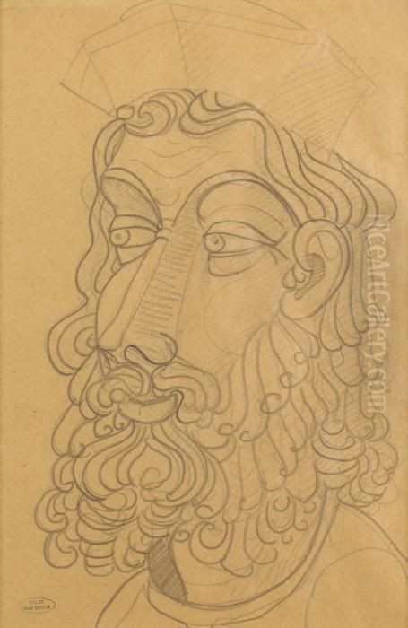 Barbu Au Chapeau Oil Painting by Andre Derain