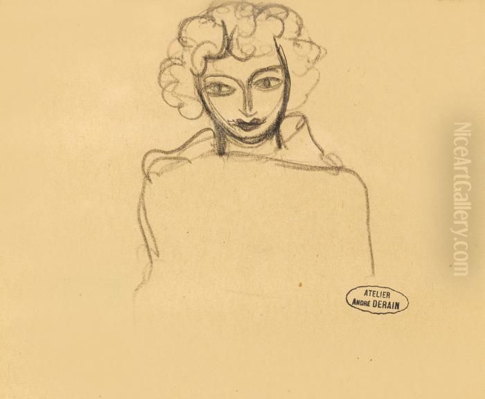 Femme Au Cadre Oil Painting by Andre Derain