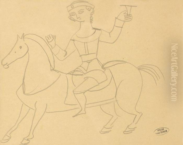 Le Cavalier Oil Painting by Andre Derain