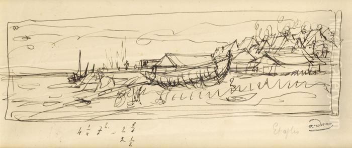 Paysage D'etaples Oil Painting by Andre Derain