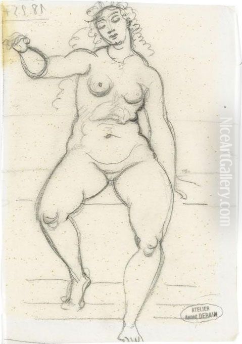 Weibliche Akte Oil Painting by Andre Derain