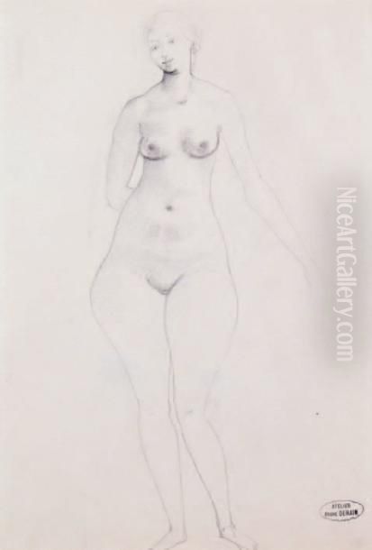 Modele Nu Debout Oil Painting by Andre Derain