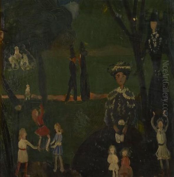 Scene De Parc Oil Painting by Andre Derain