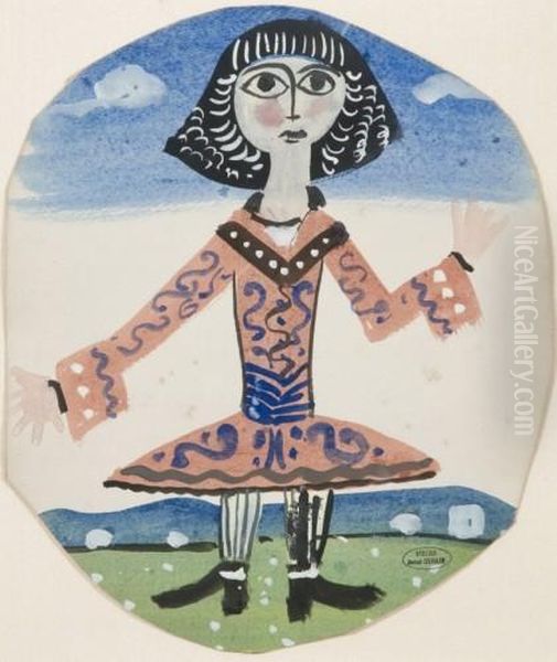 Femme Dans Un Paysage Oil Painting by Andre Derain