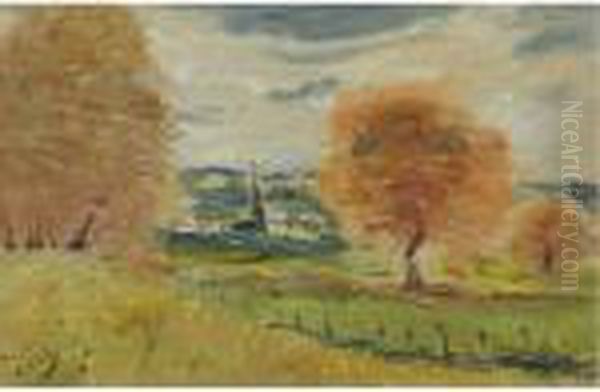 Vue De Donnemarie En Montois Oil Painting by Andre Derain