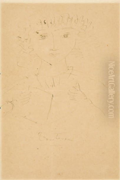 Tristesse, 
Femme Au Livre Oil Painting by Andre Derain