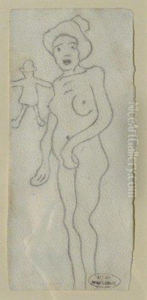 Etude De Personnages Oil Painting by Andre Derain