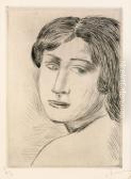 Tete De Femme Oil Painting by Andre Derain