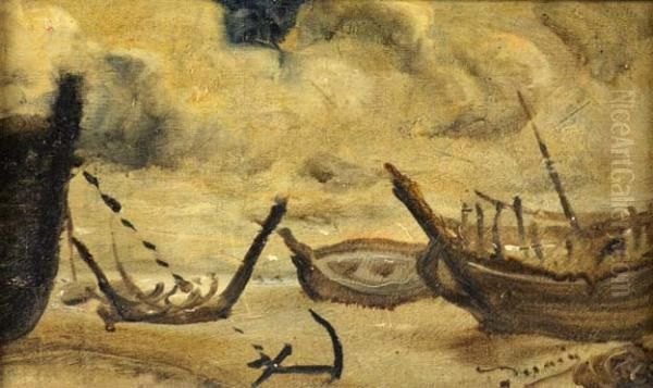 Maree Basse A Camaret Oil Painting by Andre Derain