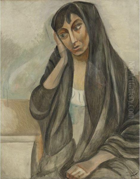 Buste De L'italienne Oil Painting by Andre Derain