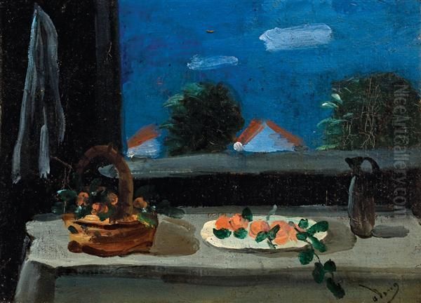 Still Life With Vista Oil Painting by Andre Derain