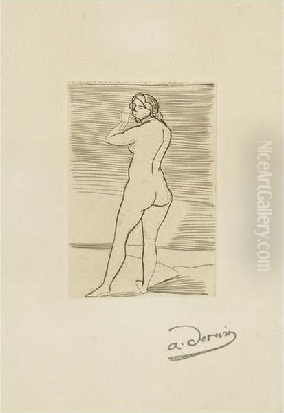 Nude Oil Painting by Andre Derain