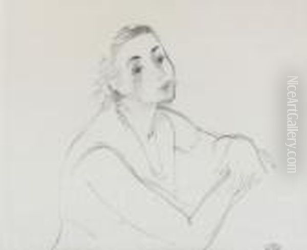 Portrait De Femme Oil Painting by Andre Derain