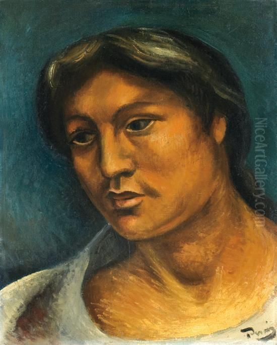 Portrait Of A Woman Oil Painting by Andre Derain