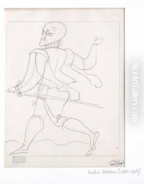 Personnage A L'epee Oil Painting by Andre Derain