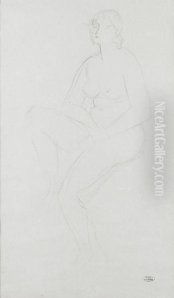 Femme Nue Oil Painting by Andre Derain