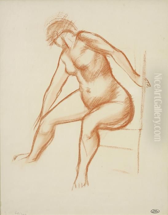 Nue Oil Painting by Andre Derain