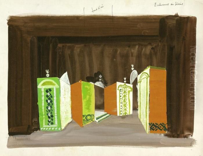 Buhnenbildentwurf Oil Painting by Andre Derain