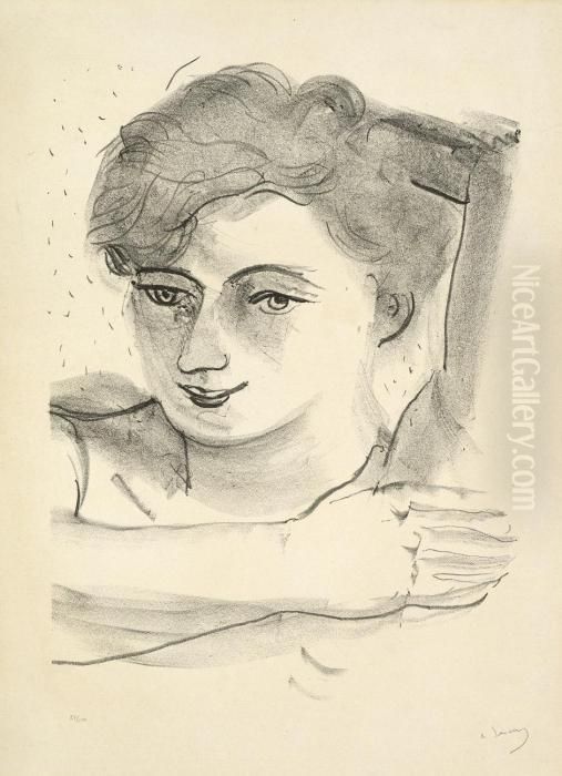 Portrait Einer Dame Oil Painting by Andre Derain