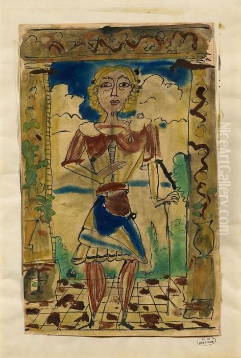 Personnage Oil Painting by Andre Derain