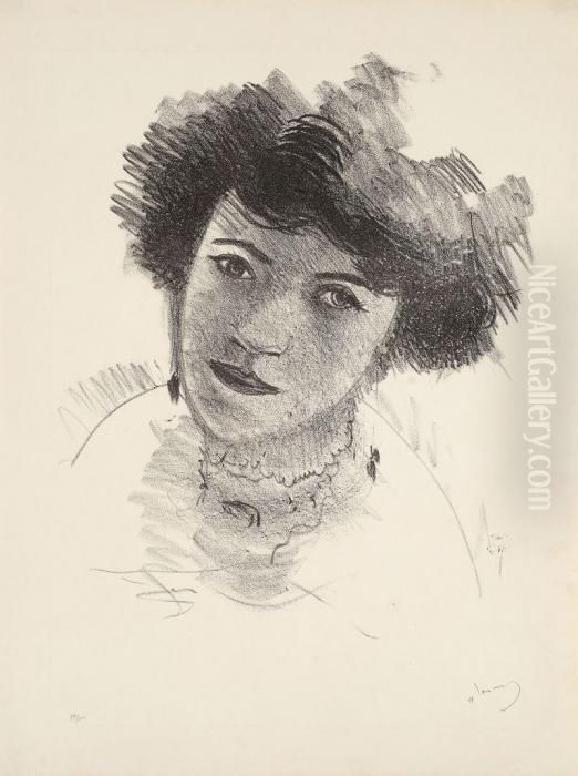 Portrait De Jeune Femme Oil Painting by Andre Derain