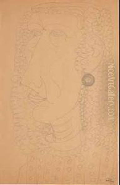 Tete De Femme Oil Painting by Andre Derain