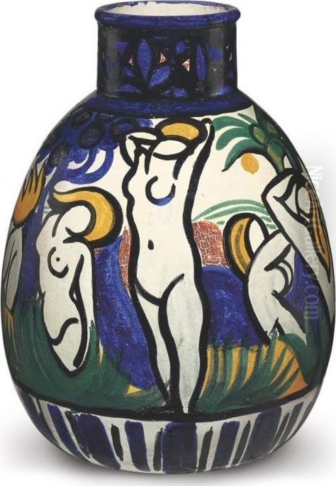 Baigneuses Dans Un Paysage Oil Painting by Andre Derain