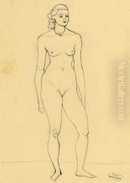 Modele Oil Painting by Andre Derain