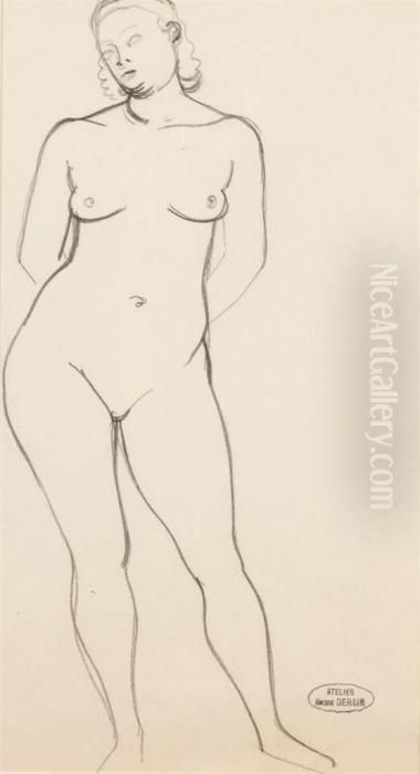 Nu Feminin Oil Painting by Andre Derain